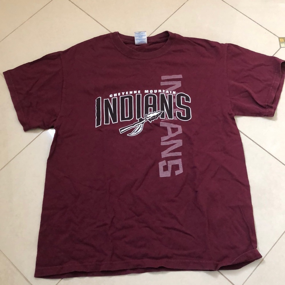 ❤️ Burgundy Indians T-shirt
